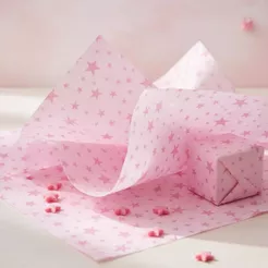 100 Folhas Papel De Seda 48x60cm Estrelas Bolinha Listras Papel Embrulho Presente Artesanato Escolar