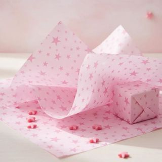 100 Folhas Papel De Seda 48x60cm Estrelas Bolinha Listras Papel Embrulho Presente Artesanato Escolar em Oferta na Shopee
