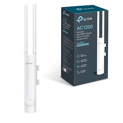 Access Point TP-Link EAP225-Outdoor AC1200 - Externo - Gigabit - PoE - 2.4 GHz e 5 GHz - 2 Antenas