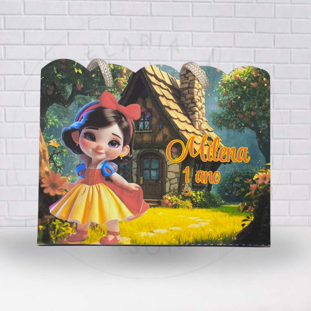 Sacolinha Personalizada Branca de Neve Baby | PEGUE E MONTE