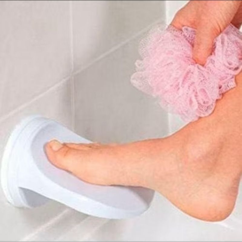 Apoio de Pé para Banho com Ventosas, Antiderrapante, Suporte Multiuso para Banheiro, Segurança e conforto no Banho 1169