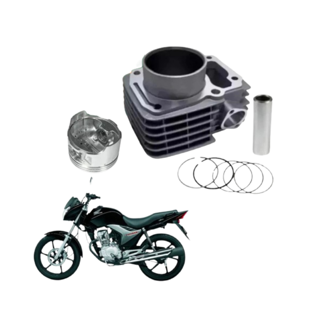 Kit Cilindro Motor Cg Fan Titan 150 2004 2005 2006 2007 2008 2009 2010 A 2015 Modelo Original em Oferta na Shopee