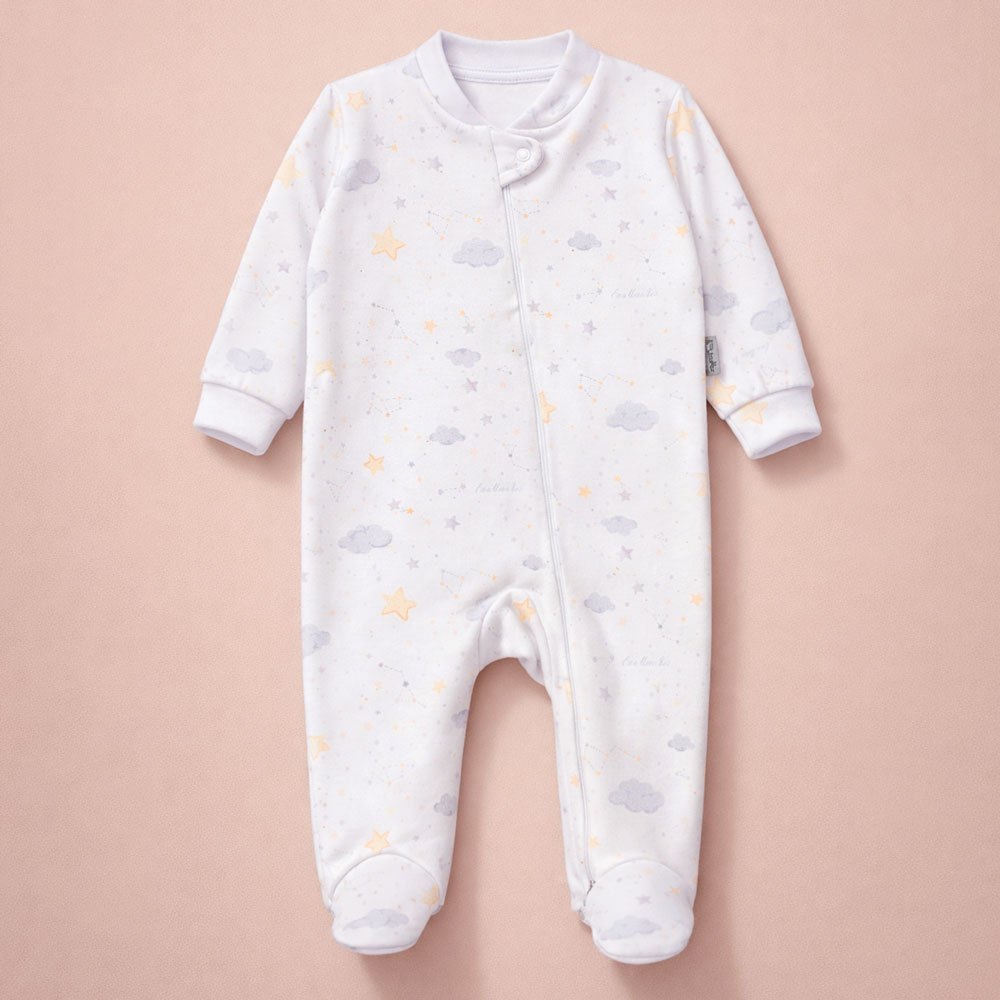 Macacão para Bebê em Fleece Premium Toque Macio Estampadinho