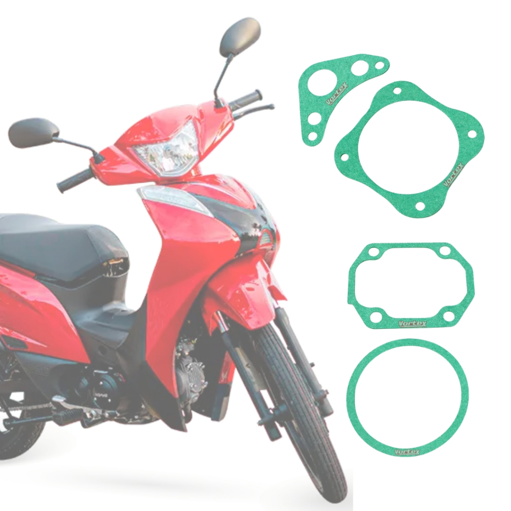 Detalhes do Jogo Junta Motor Kit- A Shineray New Jet X125 2020/24 Vortex