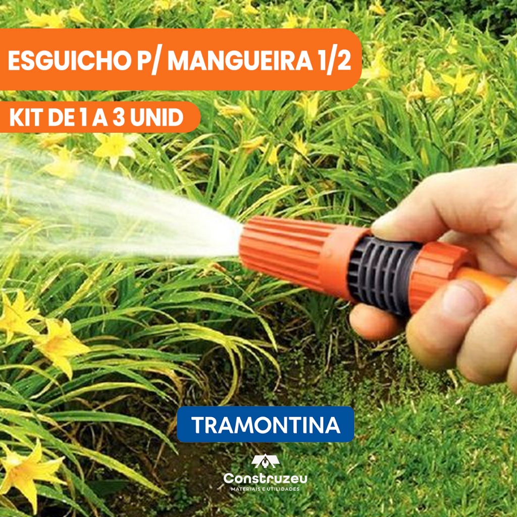 Kit Esguicho para Mangueira 1/2 com Engate Rosqueado Tramontina