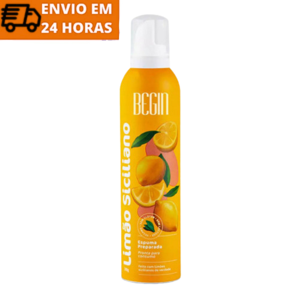 Espuma Sabor Limão Siciliano para Drinks 220ml