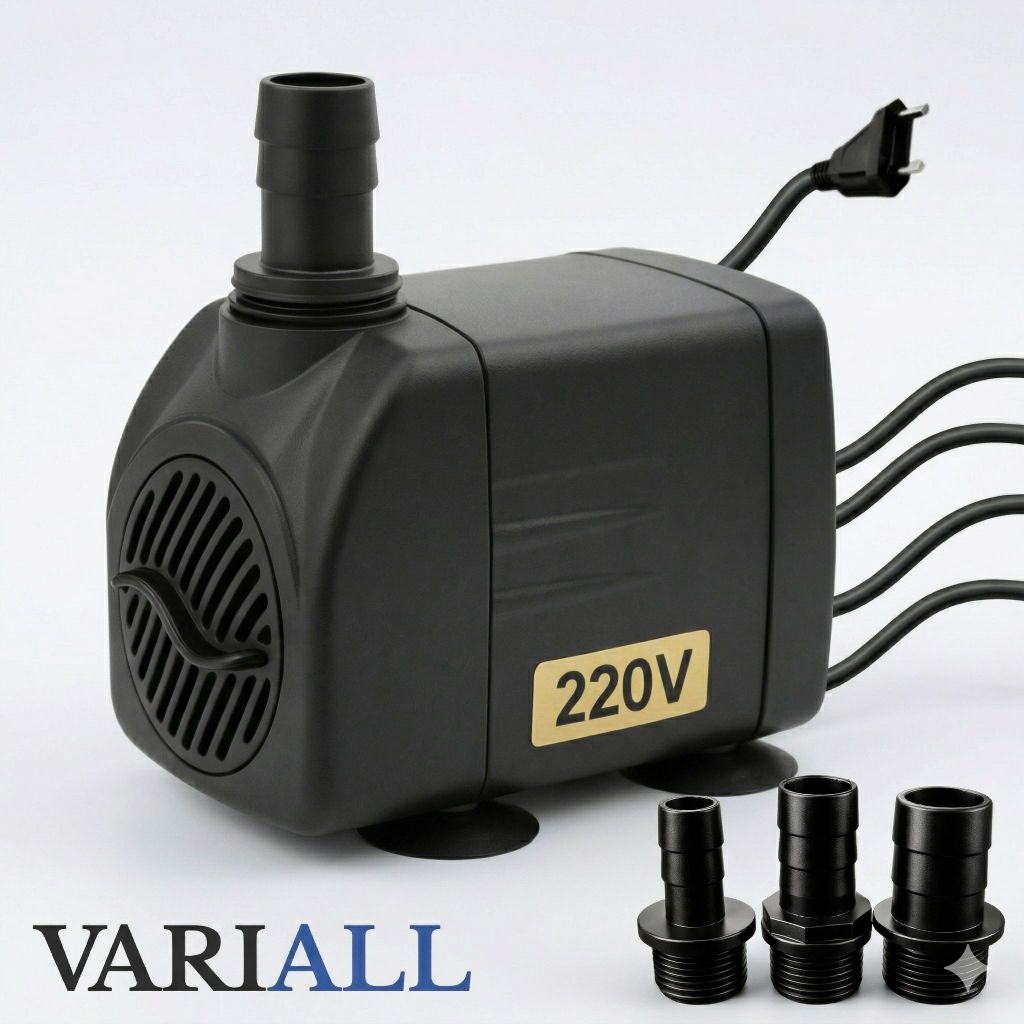 Bomba Submersa 2000L/H 2m 220V para Lago Aquário Fonte Cascata Água Doce e Salgada