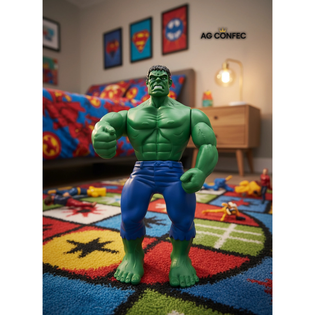 Detalhes do Boneco Hulk Grande 27cm Heróis PROMOÇÃO ENVIO RAPIDO