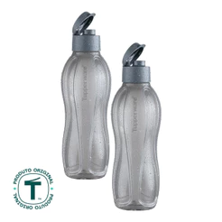 kit 2 Garrafas de Água Tupperware Eco Tupper Chumbo 1L