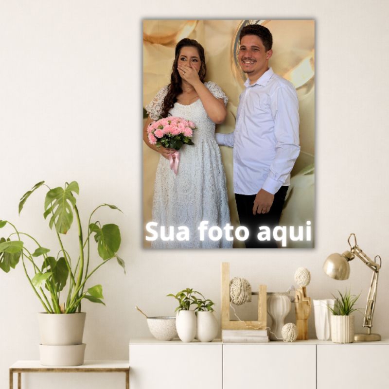 Quadro Decorativo Placa Decorativa 1 Peça 40x60cm Personalizado Com Sua Foto Qualquer Imagem Parede