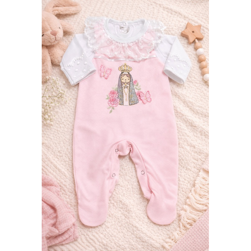 macacão jardineira personalizada( somente o macacao e a tiara)