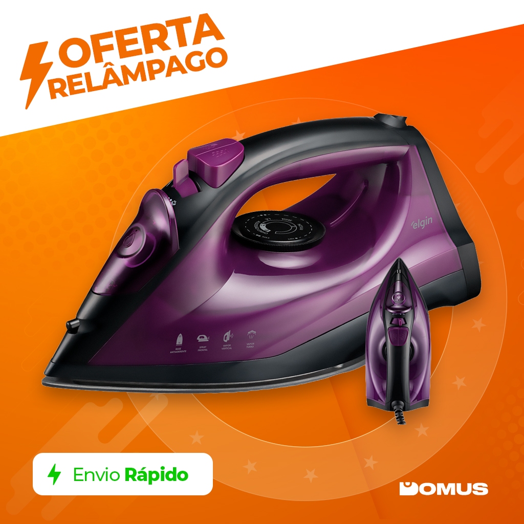 Ferro a Vapor Elgin Easy Pass 200ml 5 Níveis de Calor Spray Frontal