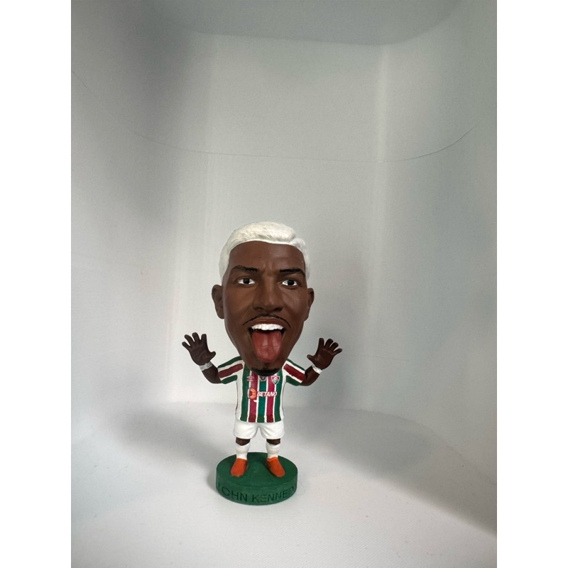 Mini Craque John Kennedy Fluminense — Feito em Resina e Pintado à Mão - 10cm