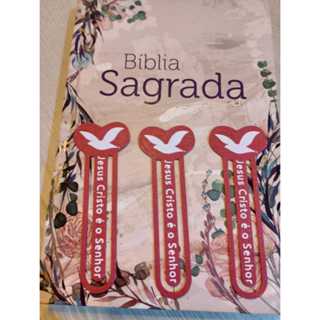 Kit 3 Marcadores de Bíblia Religioso Coração com Pomba | Jesus Cristo é o Senhor em Oferta na Shopee