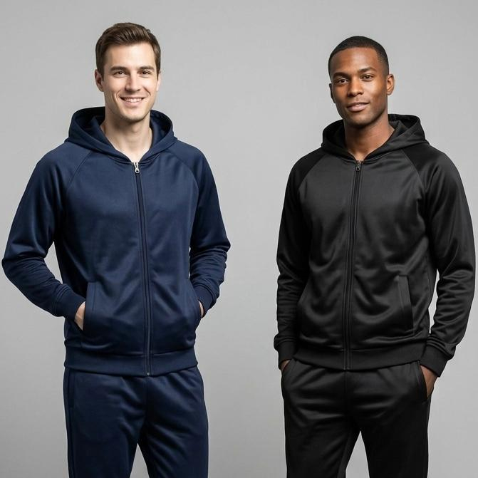 Kit 2 Blusas Chimpa Masculina Agasalho Academia Treino Dia a Dia Conforto Outono/Inverno Tendencia