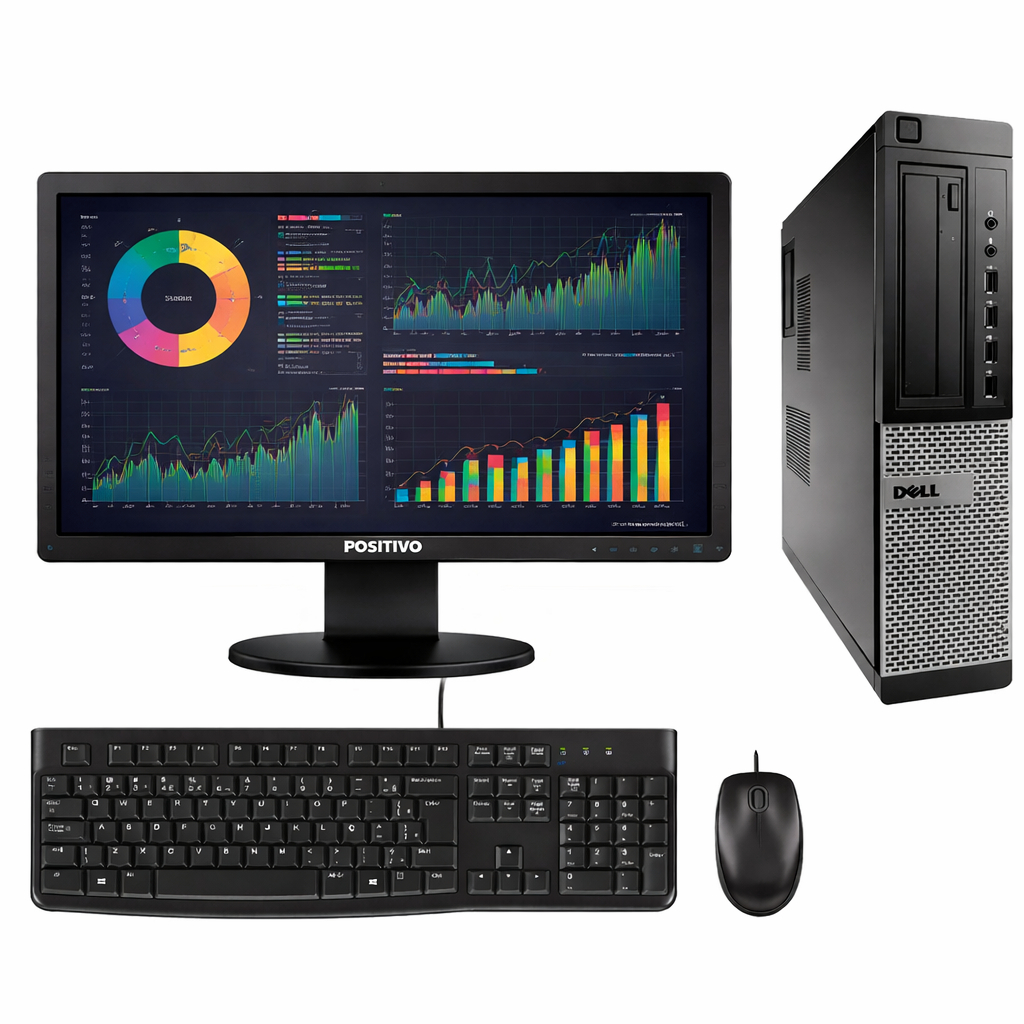 Computador Dell Completo Core I5 4° Geração+monitor 19' Cpu Core I5 8gb SSD 240gb Monitor 19