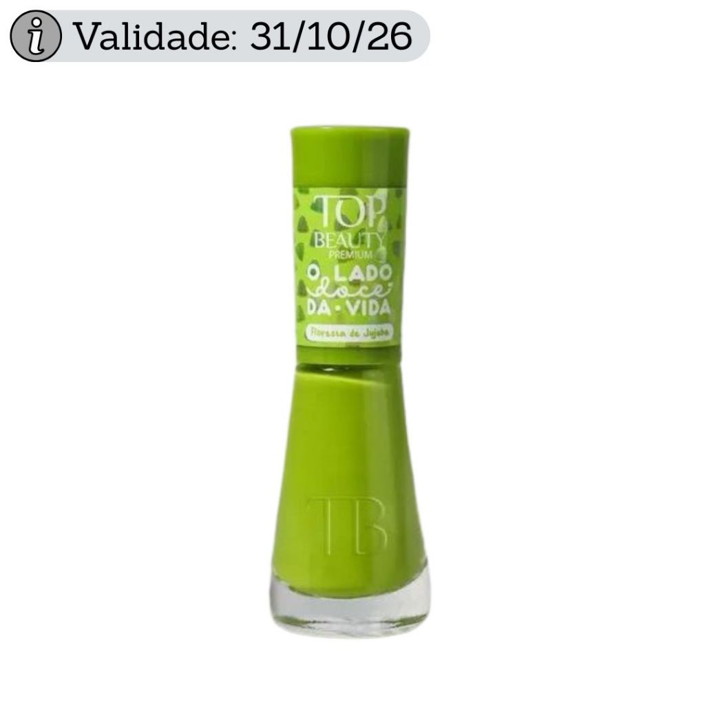 Kit Esmalte Cremoso Cor Floresta de Jujuba - Top Beauty | Alta Cobertura e Fácil Aplicação