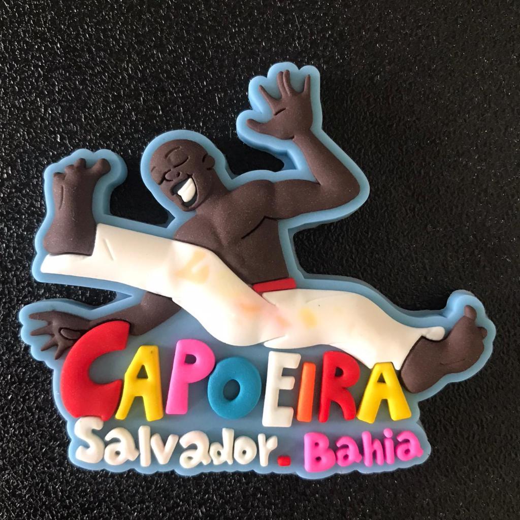 Ímã de geladeira emborrachado - Salvador Capoeira / BA