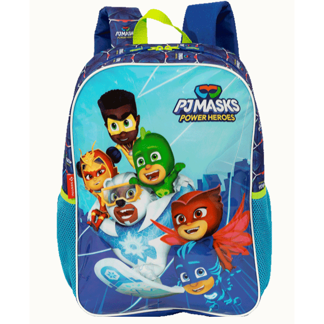Mochila Grande PJ Masks Power Heroes Colorido Sestini