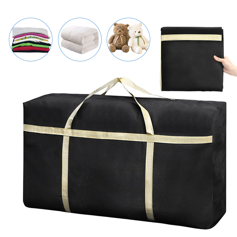 Bolsa Viagem Mudança Super Grande 230L Sacola Reforçada Sacolão Enorme Para Roupas Mala Preto