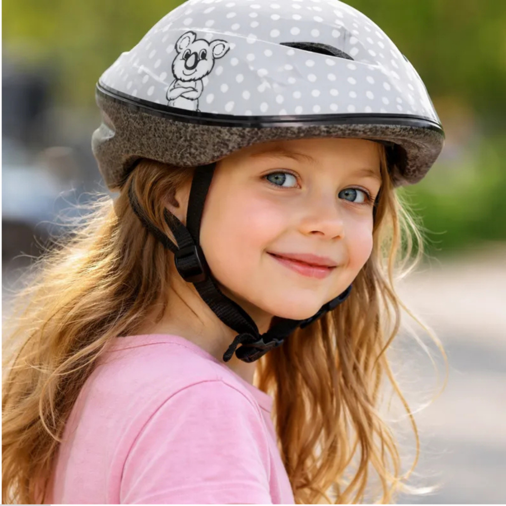 Capacete Infantil Coala. Proteção p/ Bicicleta, Skate, Patins, Roller, Patinete.