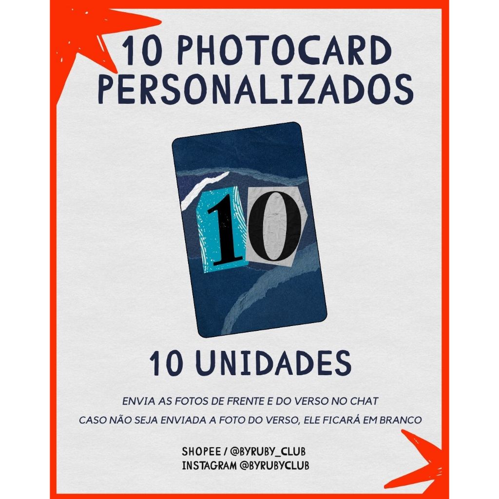 KIT Photocard Personalizado Fanmade | FRENTE E VERSO | LEIA A DESCRIÇÃO
