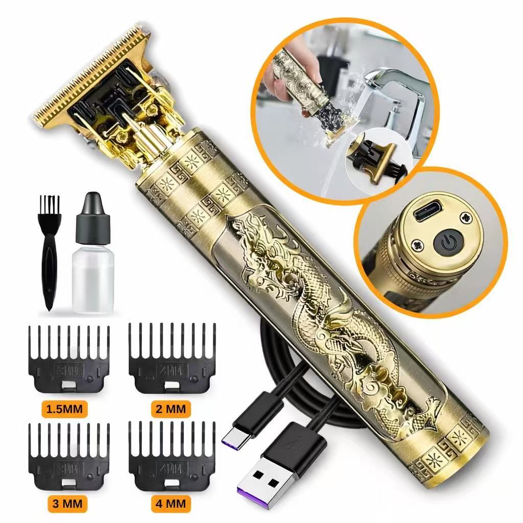 Maquina de Barbear cortar cabelo Aparador Profissional barbeador acabamento Sem Fio Portátil