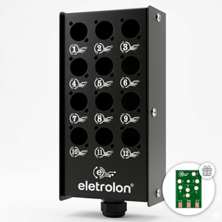 Caixa Medusa Bandeja Painel Vias Sem Conector Com Prensa Cabo Cabos Multicabo Audio Placa Brinde Equipamento De Som