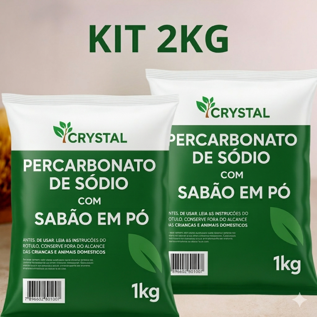 Lava Roupas Sabão em Pó com Percabonato Perfumado Tira Manchas 2KG
