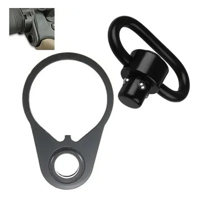 Zarelho Preto com Engate Rápido Qd  para Stock Cano