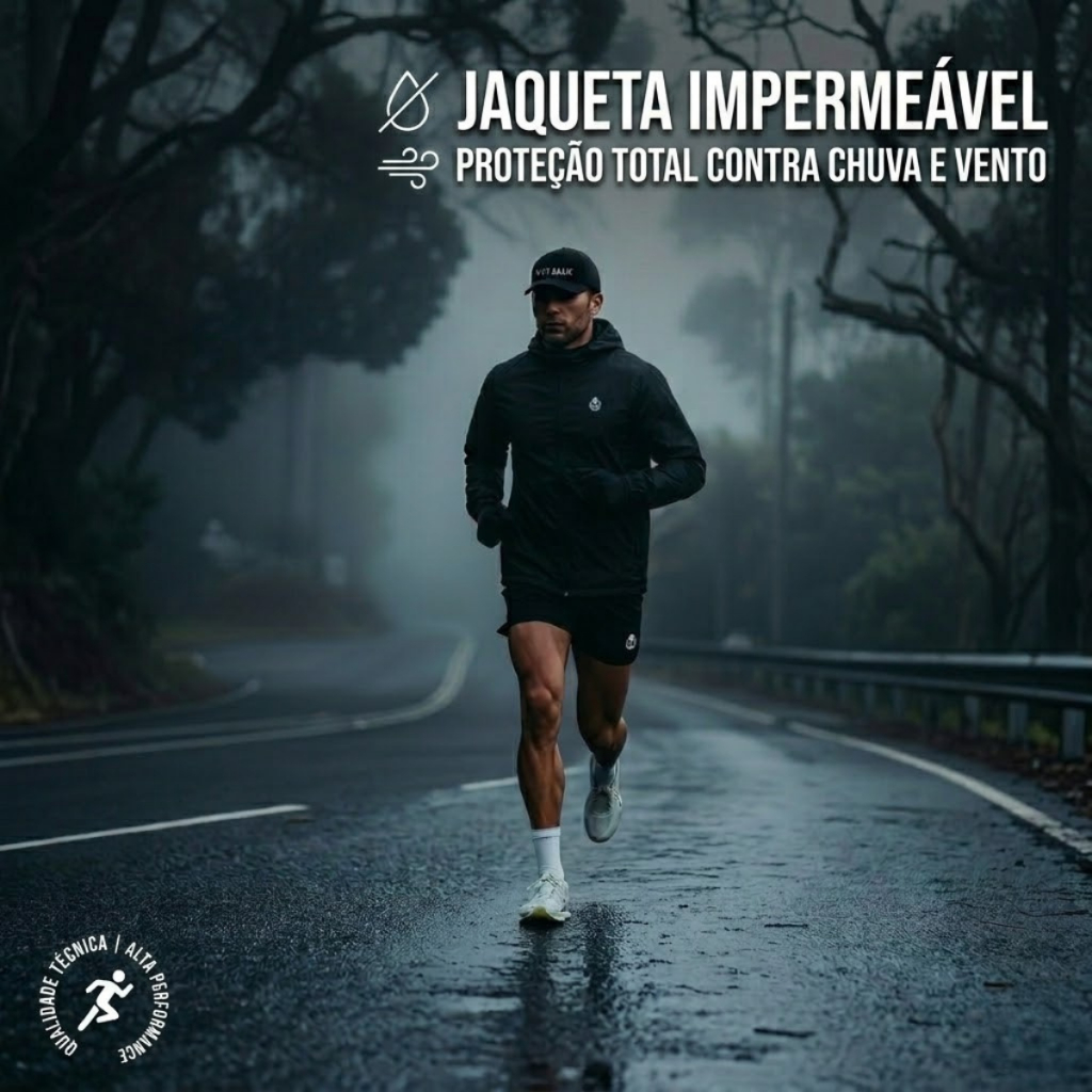 Jaqueta Blusa Corta Vento TODA FORRADA Impermeável Type One