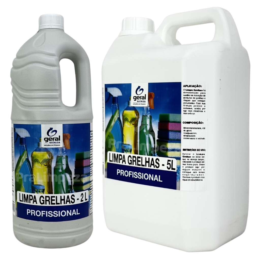 Limpa Grelhas Profissional Geral Química | Desengordurante Coifa Fogão Grill Exaustor