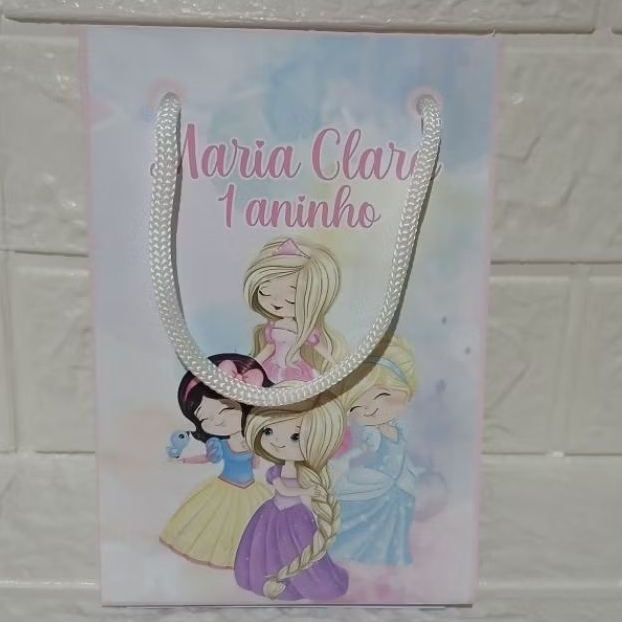 Sacolinhas Personalizadas Princesas Cute |Lembrancinhas Surpresa |Festa Infantil