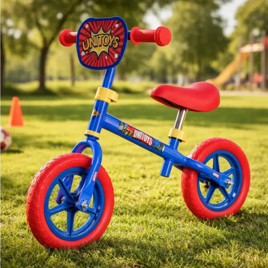 Bicicleta De Equilíbrio Infantil Sem Pedal Azul auxilia equilíbrio, coordenação e confiança Presente