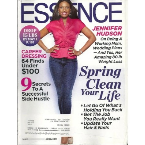 REVISTA ESSENCE, DE DE ABRIL DE 2011, COM JENNIFER HUDSON NA CAPA.