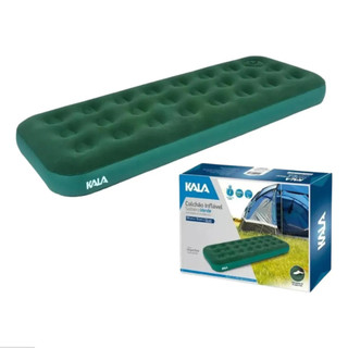 Colchão Inflável Solteiro Verde Com Bomba Embutida. (1,91x 0,73 x 22Cm)