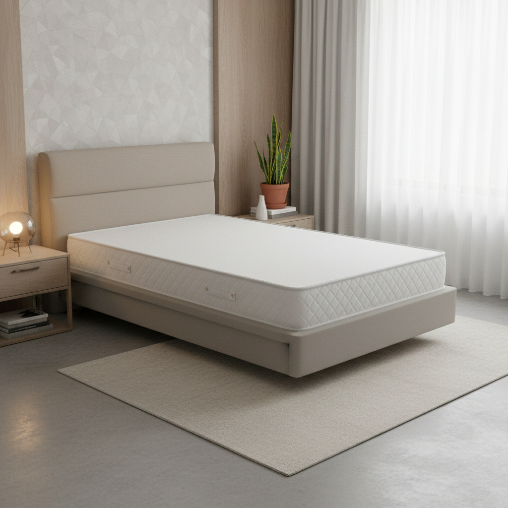 Colchão Tamanho Solteiro D33 Cor Branco 188x88x12 Super Confortavel Mega Oferta