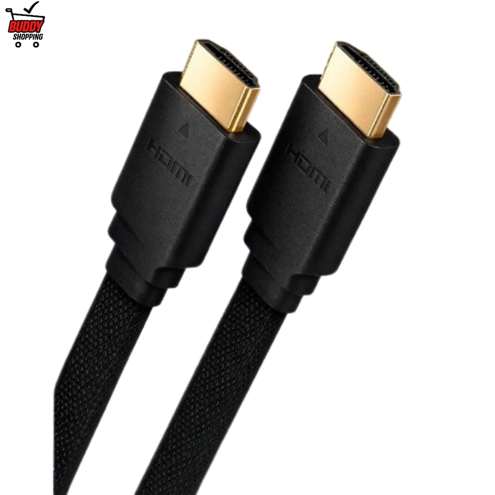 Cabo HDMI 4K Full HD Ultra Resolução Tipo Flat Blindado Reforçado Alta Velocidade Premium 1.5M/2M/3M