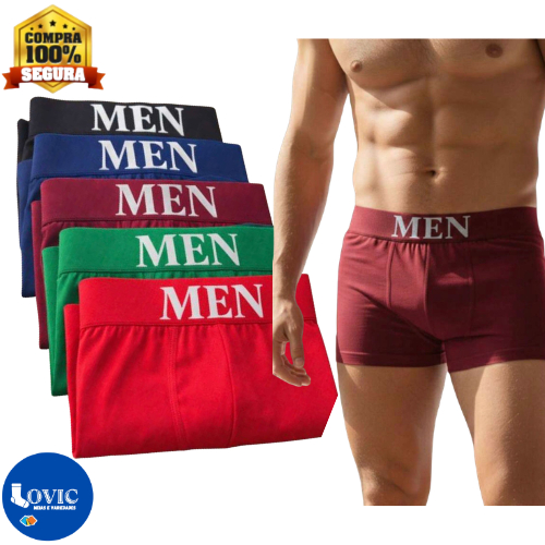 Kit Até 10 Cuecas Boxer Microfibra Lisas Adulto Premium