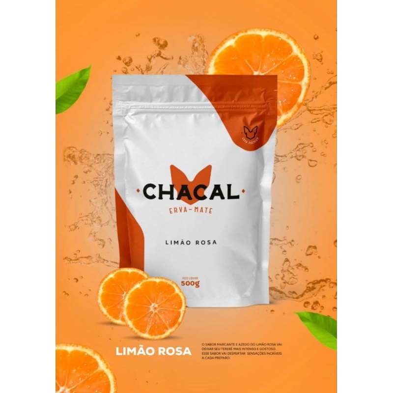 Erva Mate Chacal Limão Rosa/caipira/cravo
