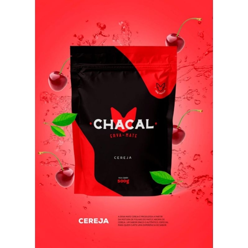 Erva-Mate Tereré Chacal 500g com Sabor Refrescante para Tereré