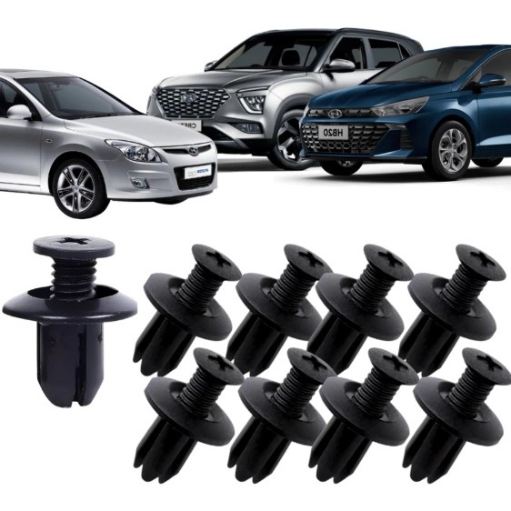 10  Presilha Presilhas Grampo Parachoque Parabarro Hb20 Tucson I30 Ix35 Azera HYUNDAI TUCSON/ VELOSTER/ SONATA/ I30/ AC