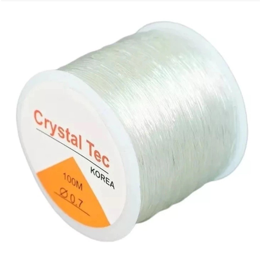 Fio De Silicone Elástico P/ Pulseiras - 0.7mm - 100 Metros em Oferta na Shopee