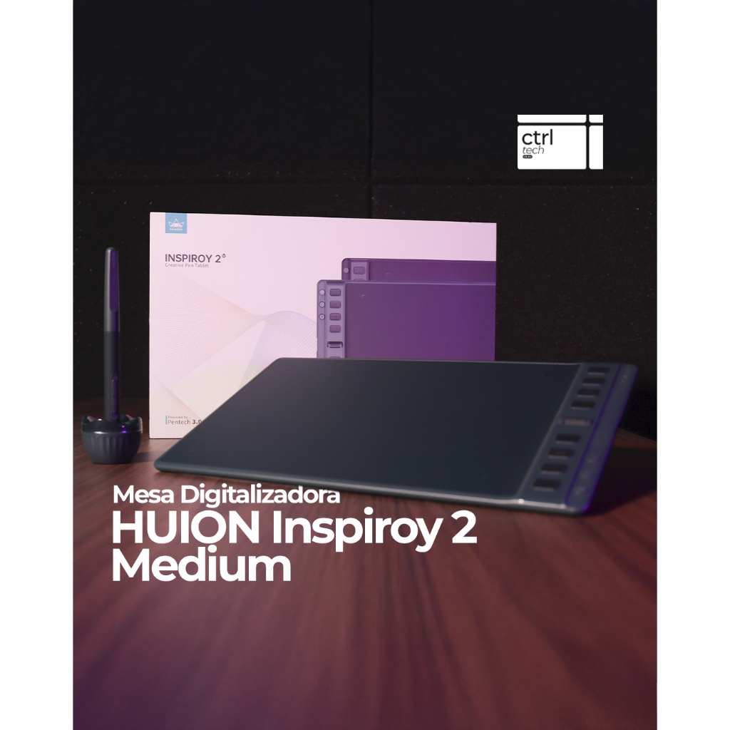 Mesa Digitalizadora Huion Inspiroy 2 Medium - Pine Green