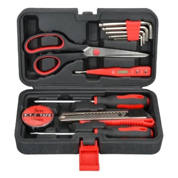 Kit maleta jogo de ferramentas manutenção utilidade geral com 12 pcs em 1 - DP012