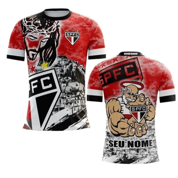 Camisa / Camiseta Torcedor Sao Paulooo Tricolor Paulista - Futebol - Soberano