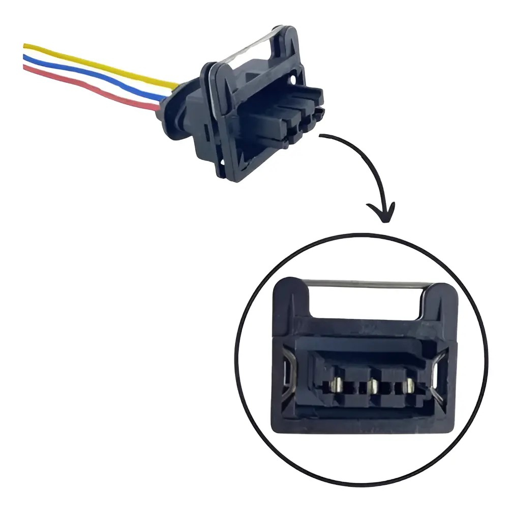 Conector Chicote plug tc-1055 Sensor Hall Distribuidor Vw Gol 1.0 1.6 1.8
