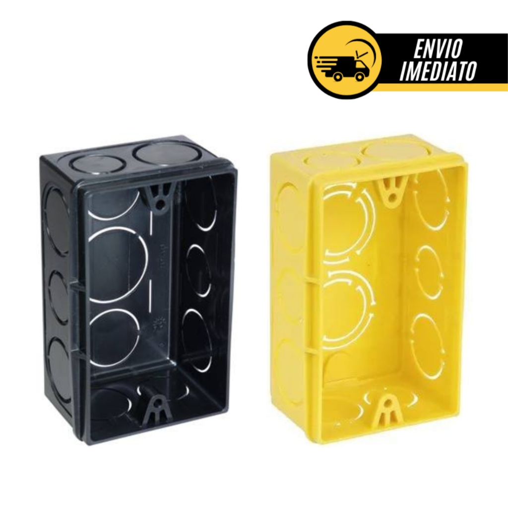 Kit 10 Caixa de luz 4x2 Amarela Ou Preto Para Embutir - Promoção