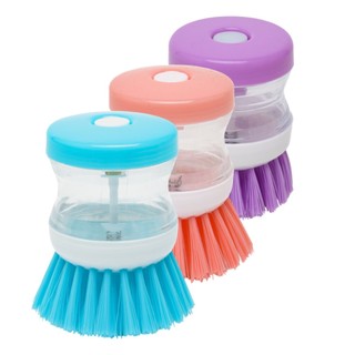 Escova Limpeza Multiuso Dispenser Detergente Sabão Sabonete Esponja Lava Louça
