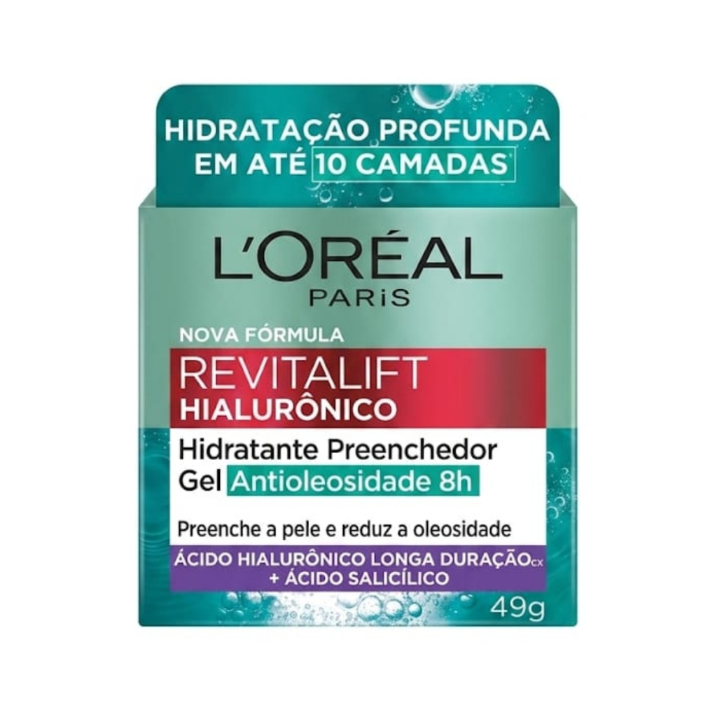 Gel Creme Hidratante Antioleosidade Loreal Paris Hialurônico 49g